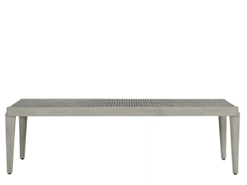 ROCK GARDEN - Teak and JanusFiber® garden bench by JANUS et Cie - view 3